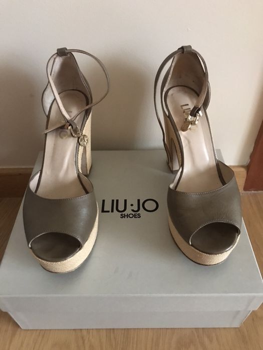 Koturny platformy sandały na  korku Liu Jo Prada szpilki na obcasie 37