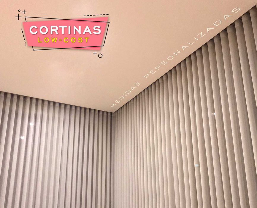 Cortinas de Onda Perfeita (por medida)
