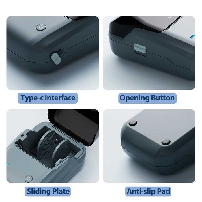 Термопринтер етикеток чеків Niimbot B1 Bluetooth/USB + рулон 50х30 мм