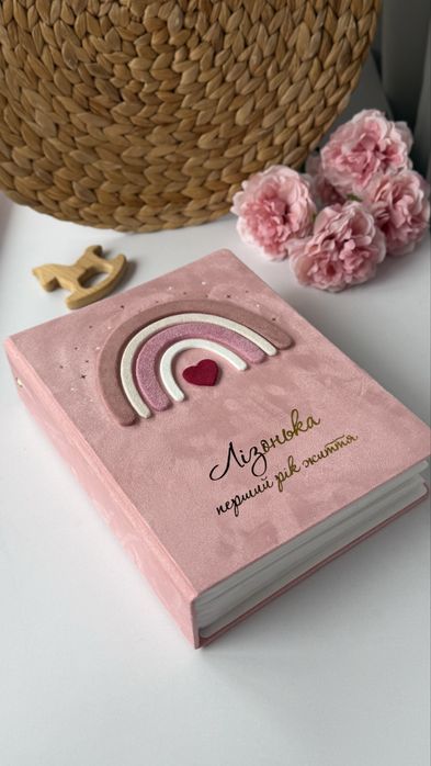 Альбом для фото / замшевий фотоальбом ручної роботи