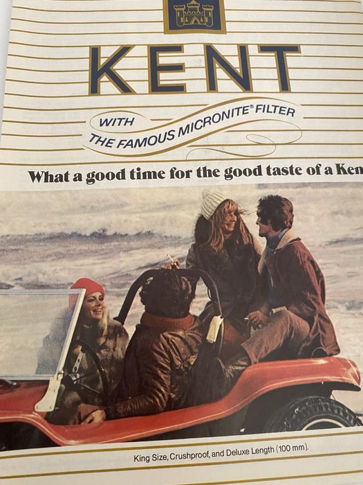 Anúncio Vintage de Cigarros Kent - 1972