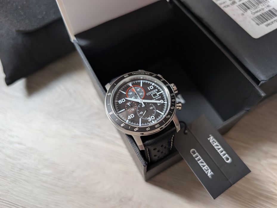 Хронограф Citizen Brycen CA0649-14E Eco drive WR100  44mm оригінал новий