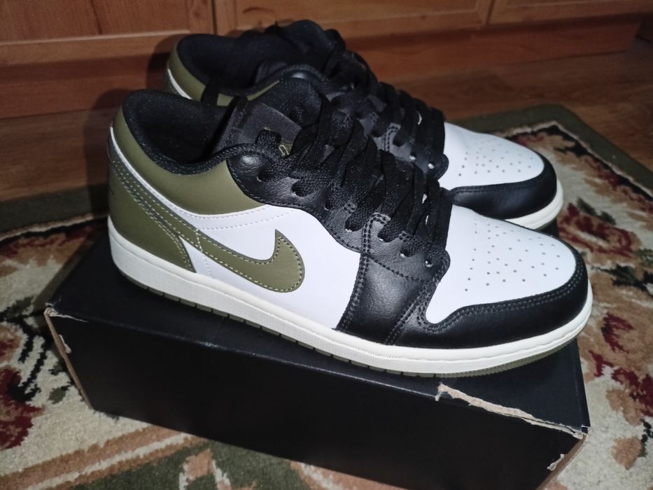 Air Jordan 1 Low w kolorystyce „Black Toe Medium Olive”