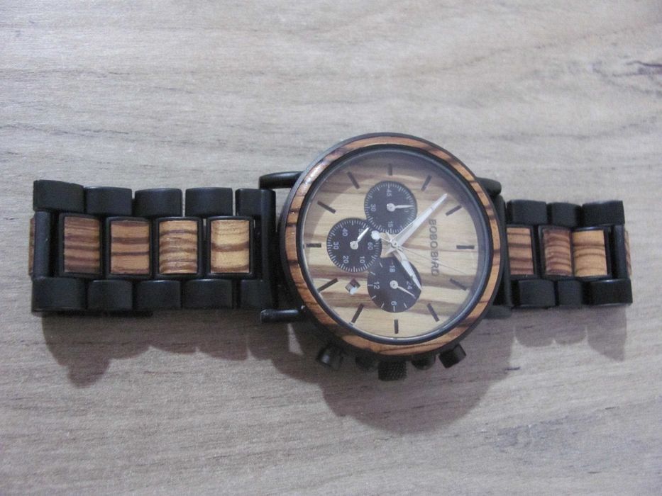 Zegarek męski drewniany na bransolecie Bobo Bird Max P09-1 bransoleta