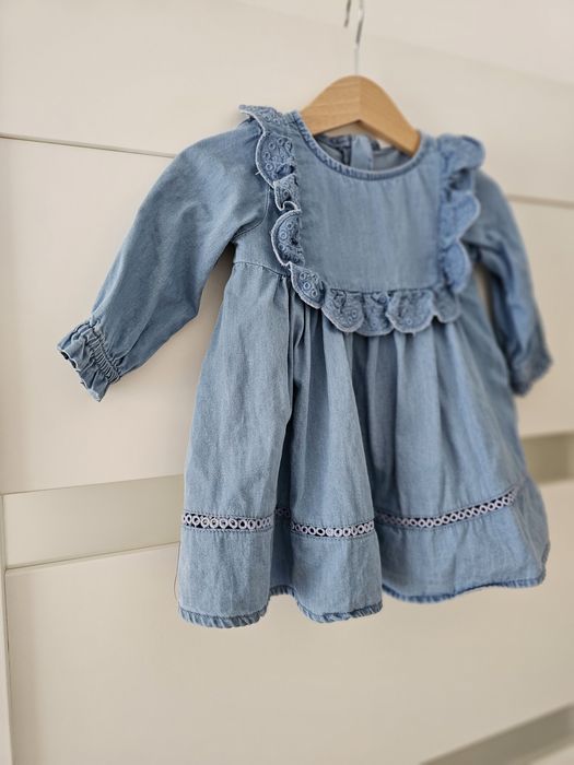 Sukienka na jesień a'la jeans rozm 62 cocodrillo