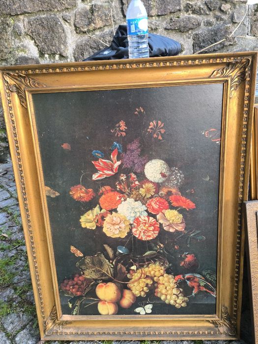 Conjunto de 5 quadros antigos