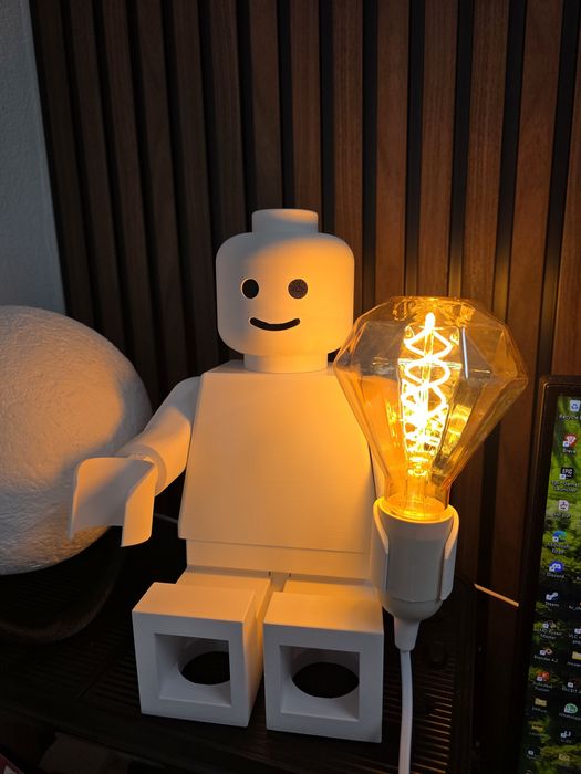 Candeeiro estilo Lego