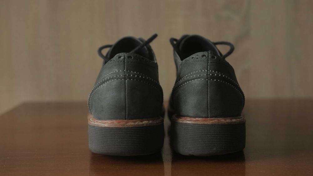 Чорні чоловічі туфлі броги Clarks. Розмір 41 (26 см)