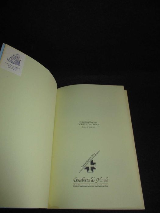 Livro Enformação das cousas da China Raffaella D'Intino INCM
