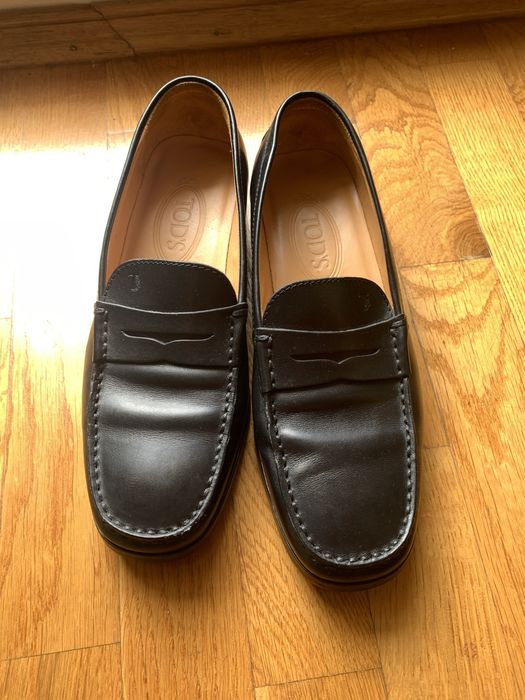 Buty mokasyny TOD’S czarne skora 37 oryginalne