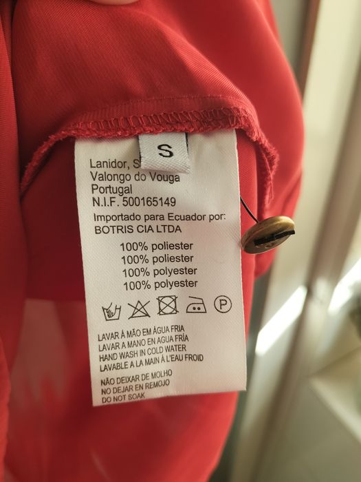 Camisa Lanidor vermelha tamanho S