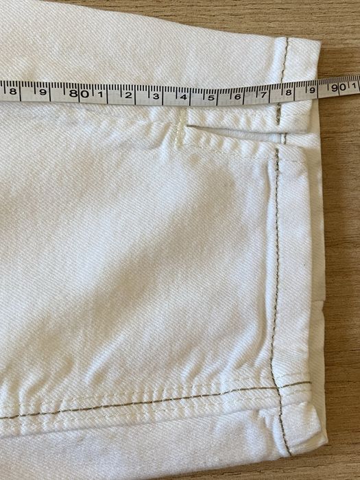 Campus 38 M białe jeansy dżinsy białe 7/8 american fit Vintage