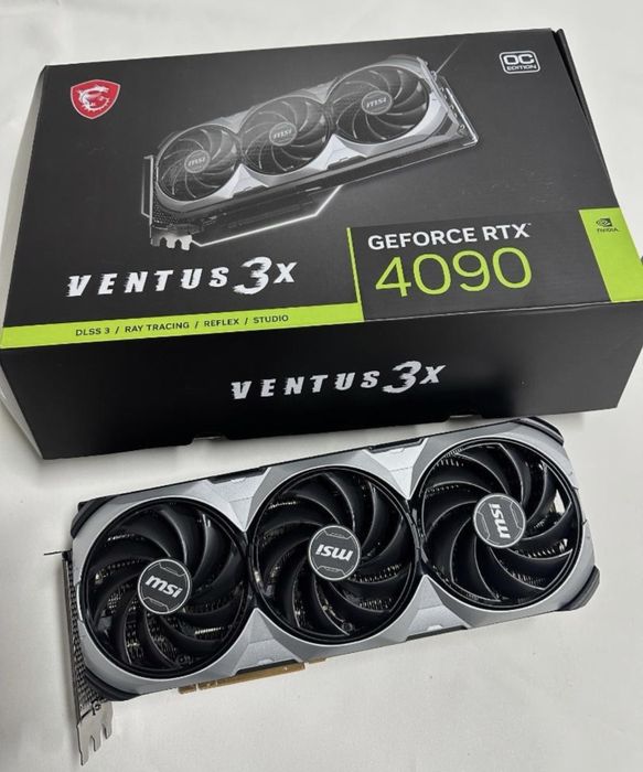 MSI RTX 4090 Ventus 3X E OC 24GB — impecável, 1 ano uso, com fatura/cx64738607656065120