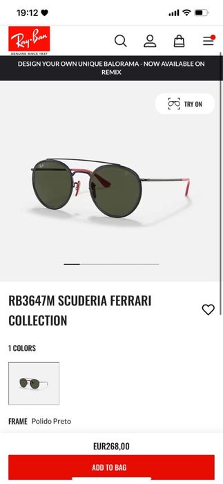 RB3647M Scuderia Ferrari Collection Ray Ban