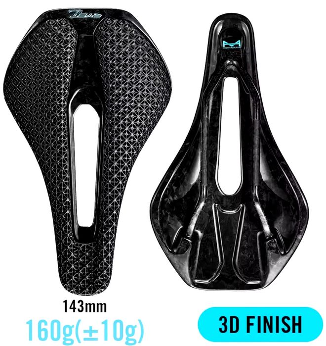 Selim de Bicicleta em Fibra de Carbono Ultra Leve 160 g - Ryet - Baixa de Preço