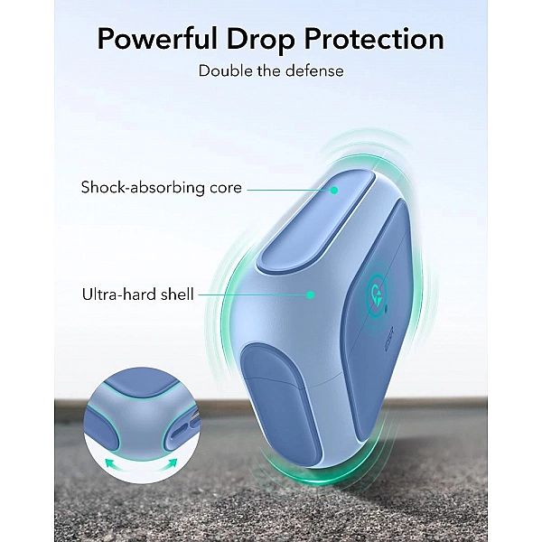 Etui ESR Orbit Halolock MagSafe na AirPods Pro - niebieskie