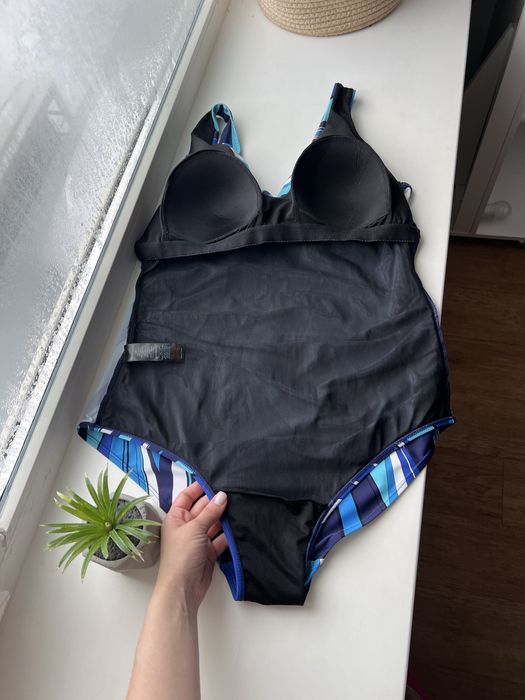 18 розмір батал 52 54 суцільний спільний злитний купальник