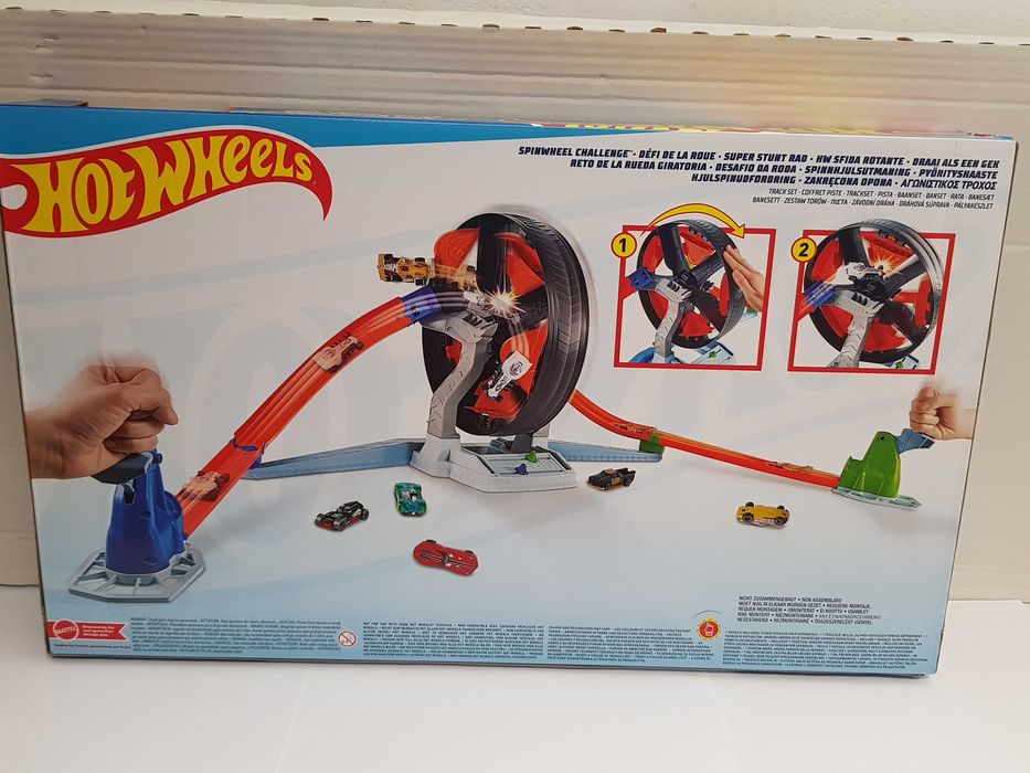 Katapulta dla auto HOT WHEELS zakręcona opona tor wyścigowy