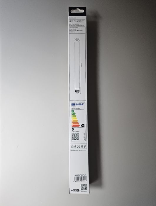 Żarówka filament LED 5W tuba 30cm Lucide