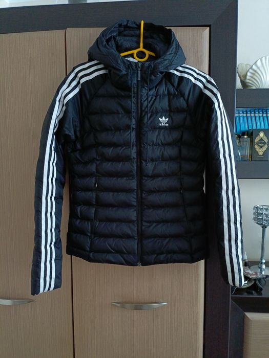 Adidas kurtka 3-stripes slim padded jacket (S)