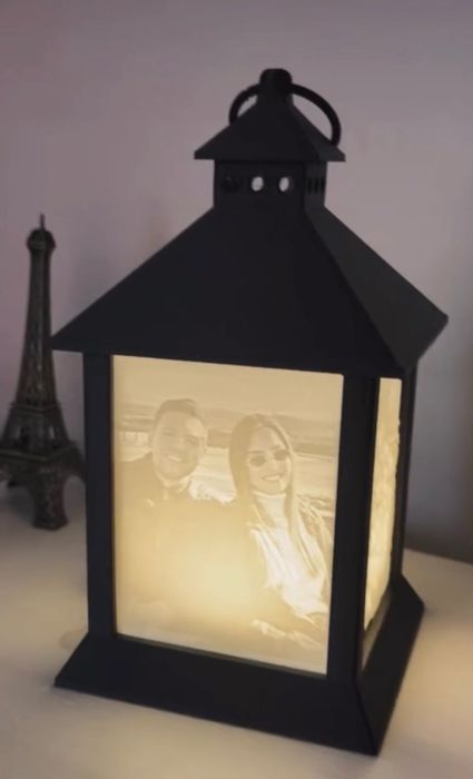 Luminaria Retrô preto e branco