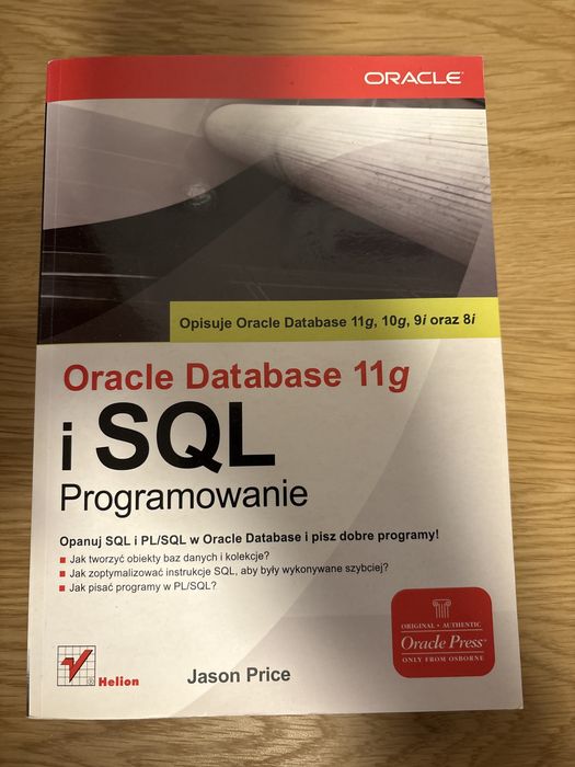 Ksiazka oracle database 11g sql programowanie