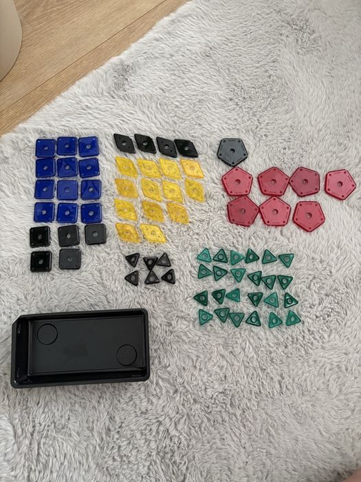 Duży zestaw GEOMAG Panels – 72 sztuki – Mix kolorów i kształtów