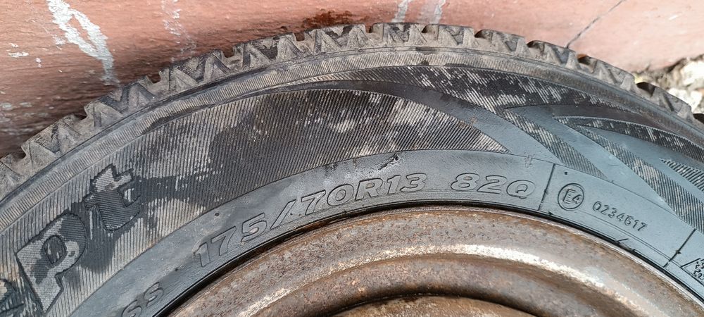 Колеса в зборі Hankook 175/70r13 зима на авто ваз део опель