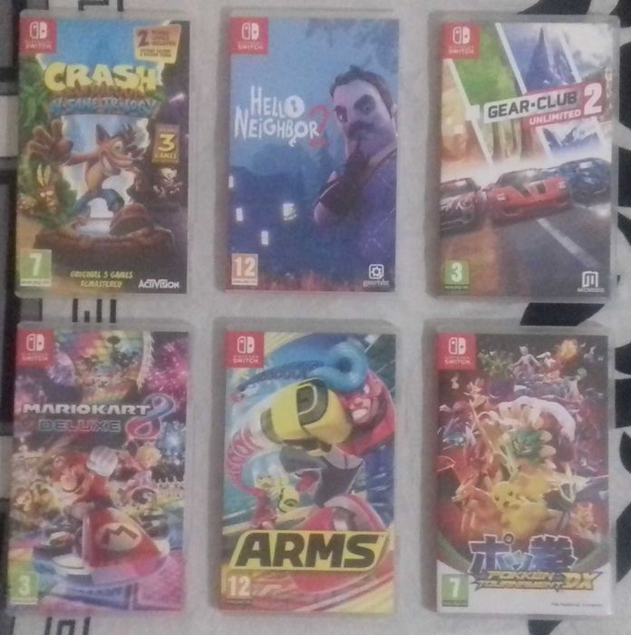 Caixas Nintendo Switch novas originais