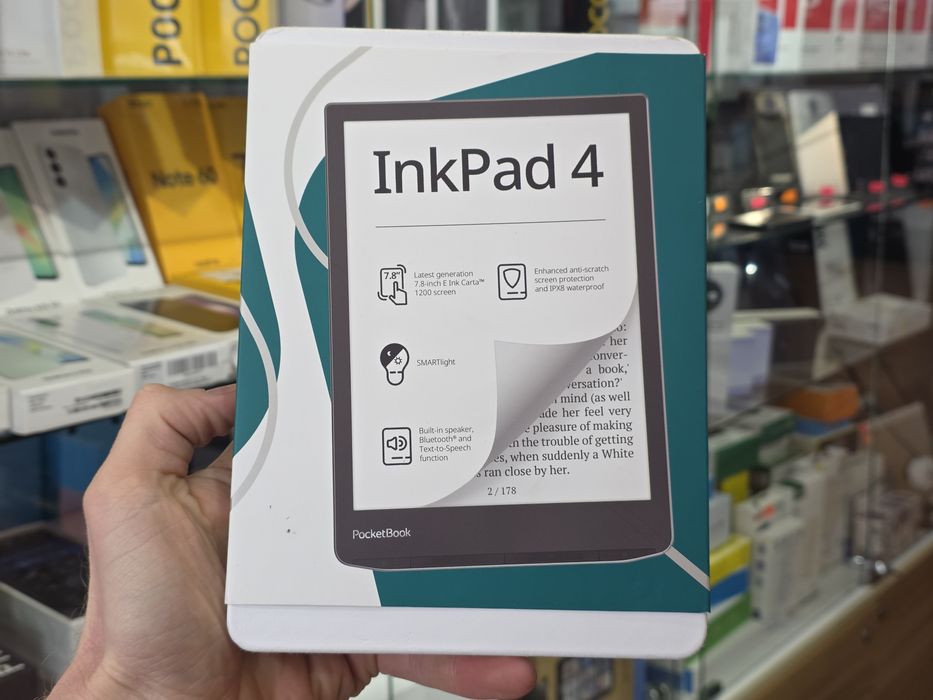 Електронна книга з підсвічуванням PocketBook 743G InkPad 4 Stundust Silver