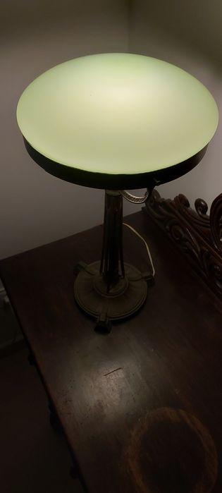 candeeiro Arte Nova em bronze, de mesa,séc.XIX-XX