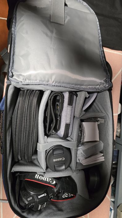 Canon EOS RP com acessórios