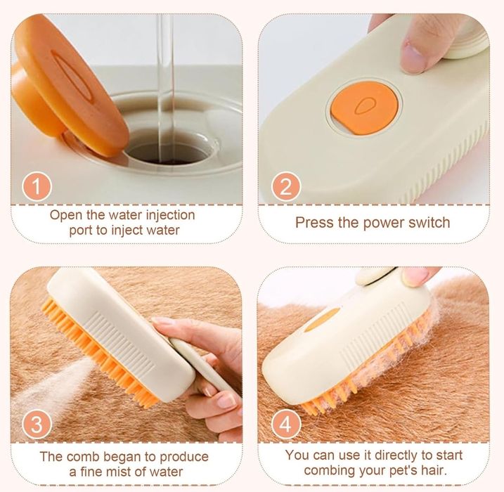 Escova a vapor para cães e gatos(novas) envio grátis e a cobrança