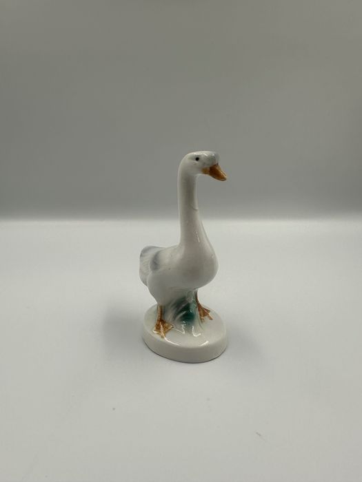 Szklana gęś ozdobna figurka