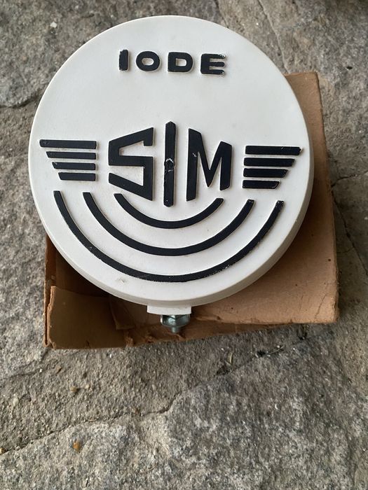 Farol Auxiliar SIM Iodé Vidro Amarelo com Capa Clássicos