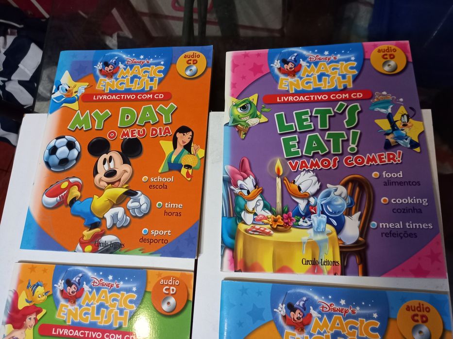 Conjunto de 4 Cds Livro Magic English