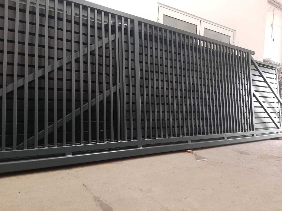 Brama przesuwna profilowa plus 4x1,5m Potrójne zabezpieczenie. Komplet