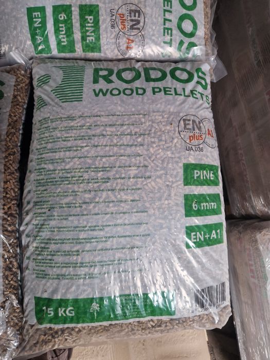Pellet drzewny Rodos EN-A1 15kg - cena za worek