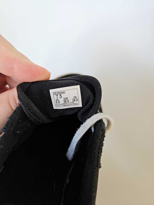 Czarne trampki Vans