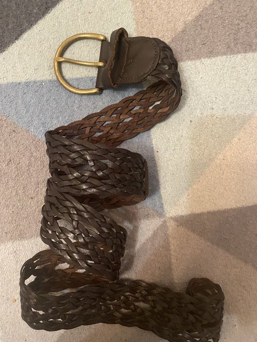 Плетений пасок  натуральна ШКІРА