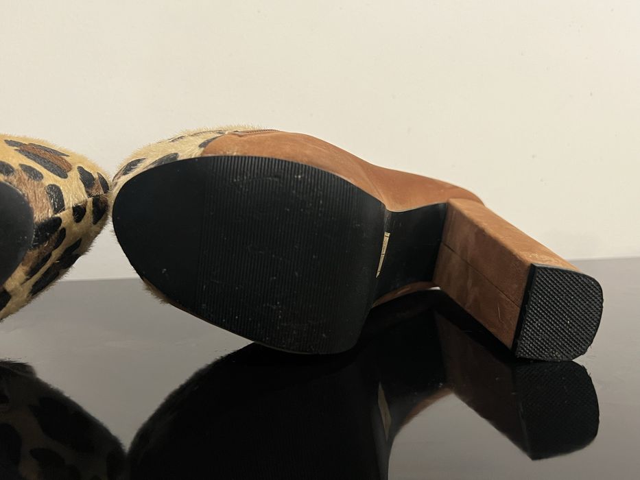 Botim Retro padrão leopardo