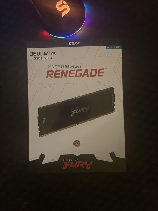 Ramy DDR4 16gb (2x8gb) 3600MT/S CL16 KINGSTON FURY RENEGADE