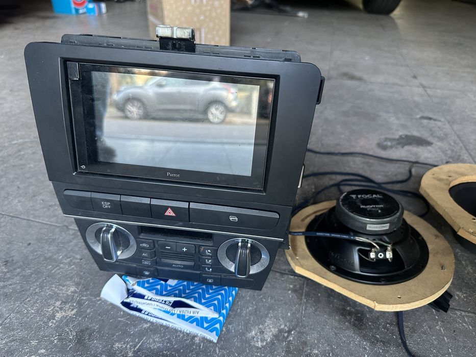 Radio Parrot asteroid amplificador Alpine v12 colunas focal cabo cobre