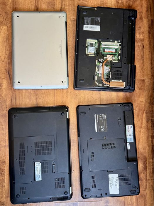 4x laptop dell fujitsu-siemens macbook hp