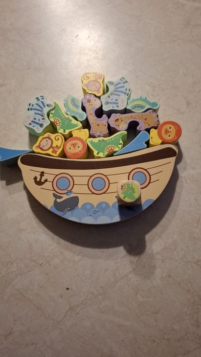 Zestaw drewnianych zabawek