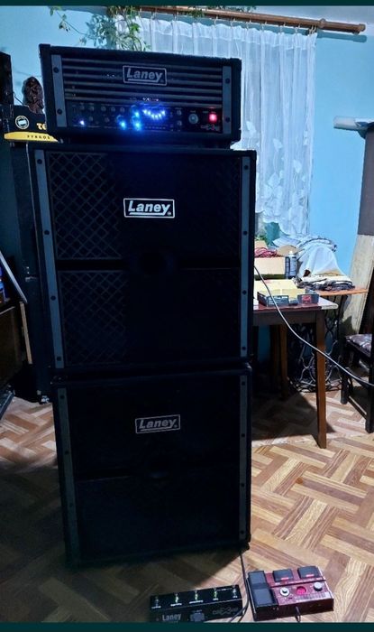 Lampowy wzmacniacz do gitary basowej LANEY NEXUS TUBE + kolumny