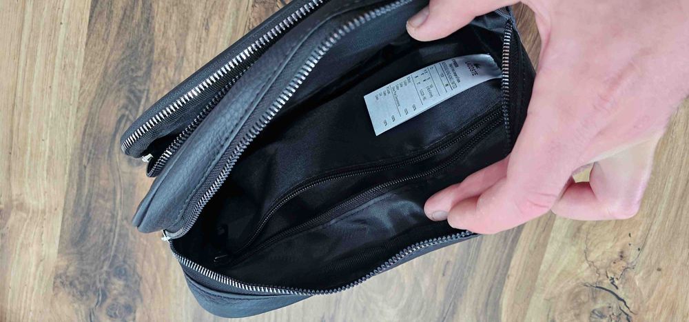 LACOSTE oryginalna nerka, listonoszka, saszetka. Dowód zakupu. NOWA.