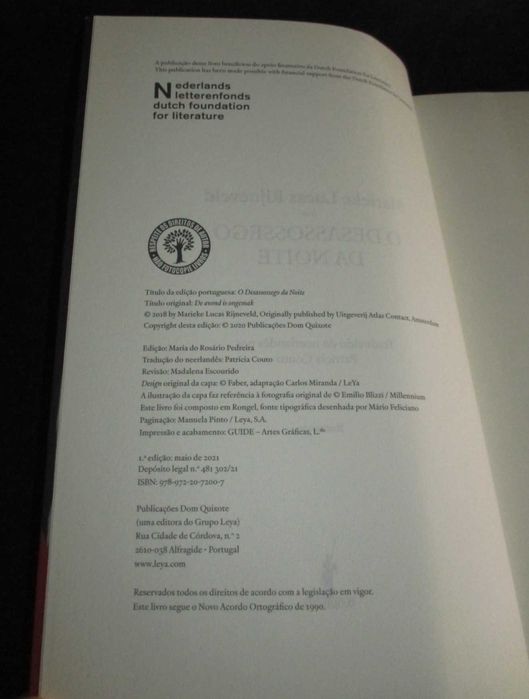 Livro O Desassossego da Noite Maurice Lucas Rijneveld