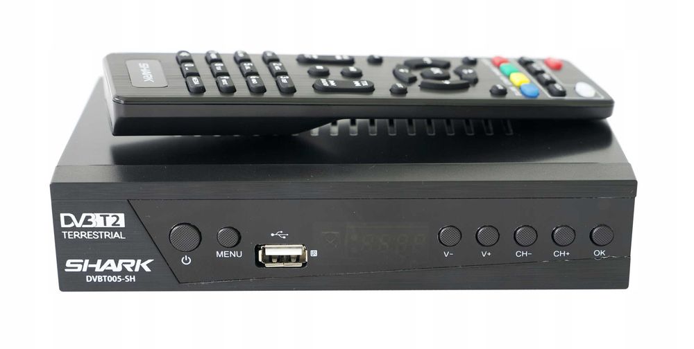 Tuner Dekoder DVB-T2 DVB-C TV Naziemnej Kablowej HEVC HDMI USB