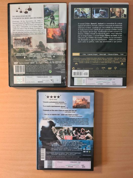 3 filmes de guerra em DVD